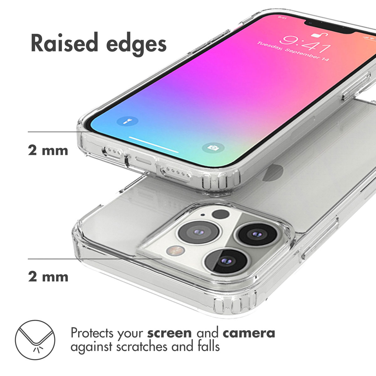 Accezz Xtreme Impact Backcover Apple iPhone 13 Pro - Transparant - Afbeelding 9