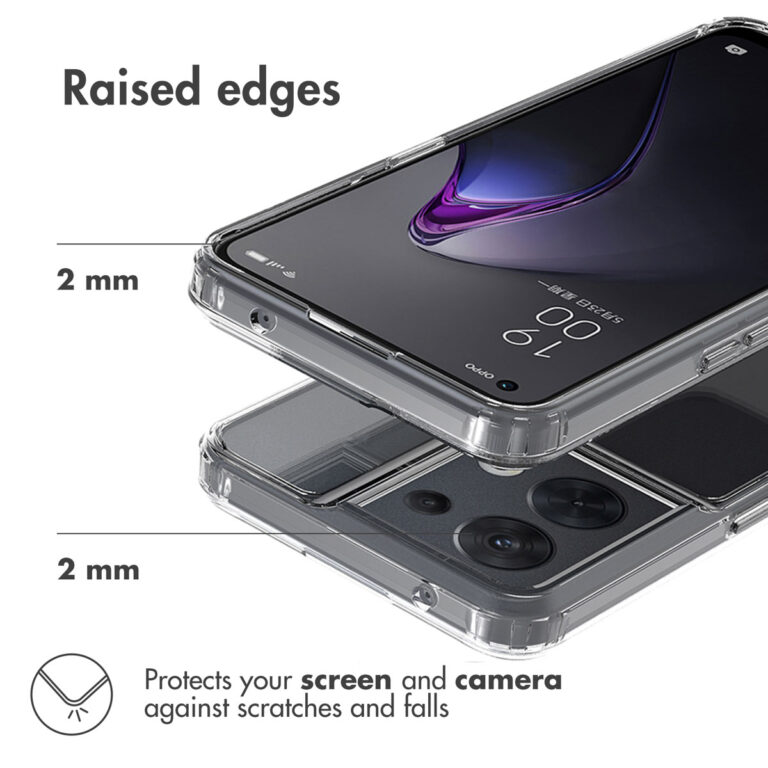 Accezz Xtreme Impact Backcover Oppo Reno 8 5G - Transparant - Afbeelding 5
