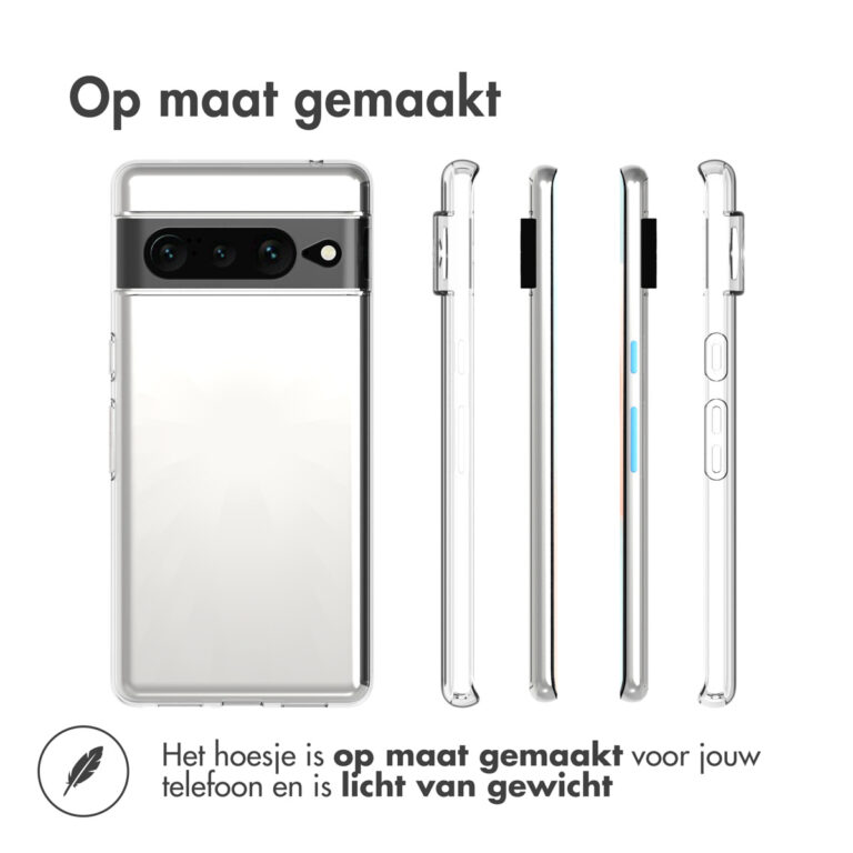 Accezz Clear Backcover Google Pixel 7 Pro - Transparant - Afbeelding 2