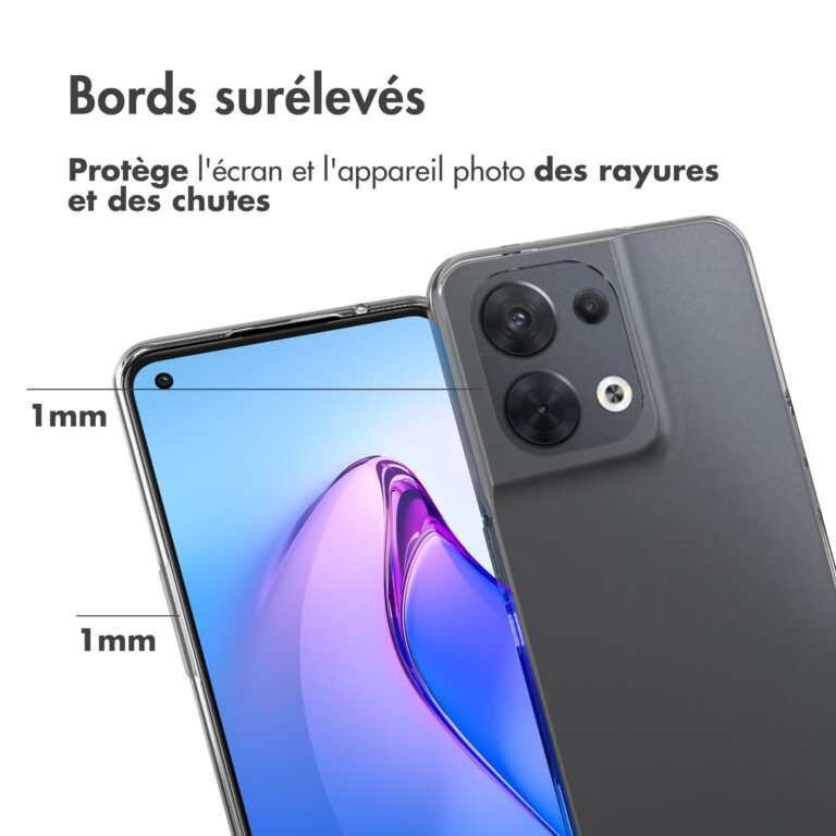 Accezz Clear Backcover Oppo Reno 8 5G - Transparent - Afbeelding 6