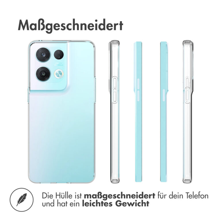 Accezz Clear Backcover Oppo Reno 8 Pro 5G - Transparent - Afbeelding 10