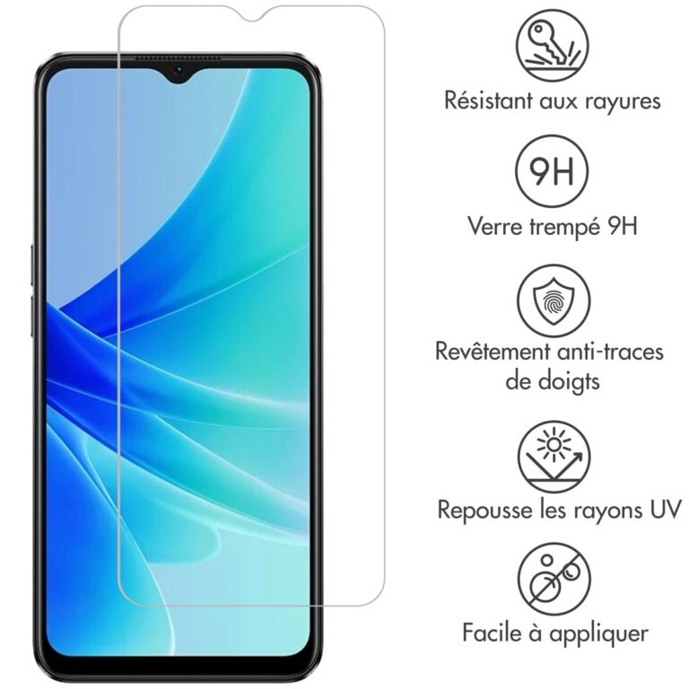 Selencia Gehard Glas Screenprotector Oppo A57(s) / A77 / A78 (5G) - Afbeelding 4
