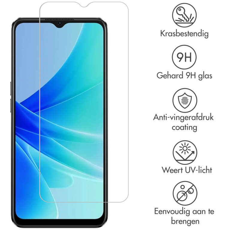 Selencia Gehard Glas Screenprotector Oppo A57(s) / A77 / A78 (5G) - Afbeelding 2