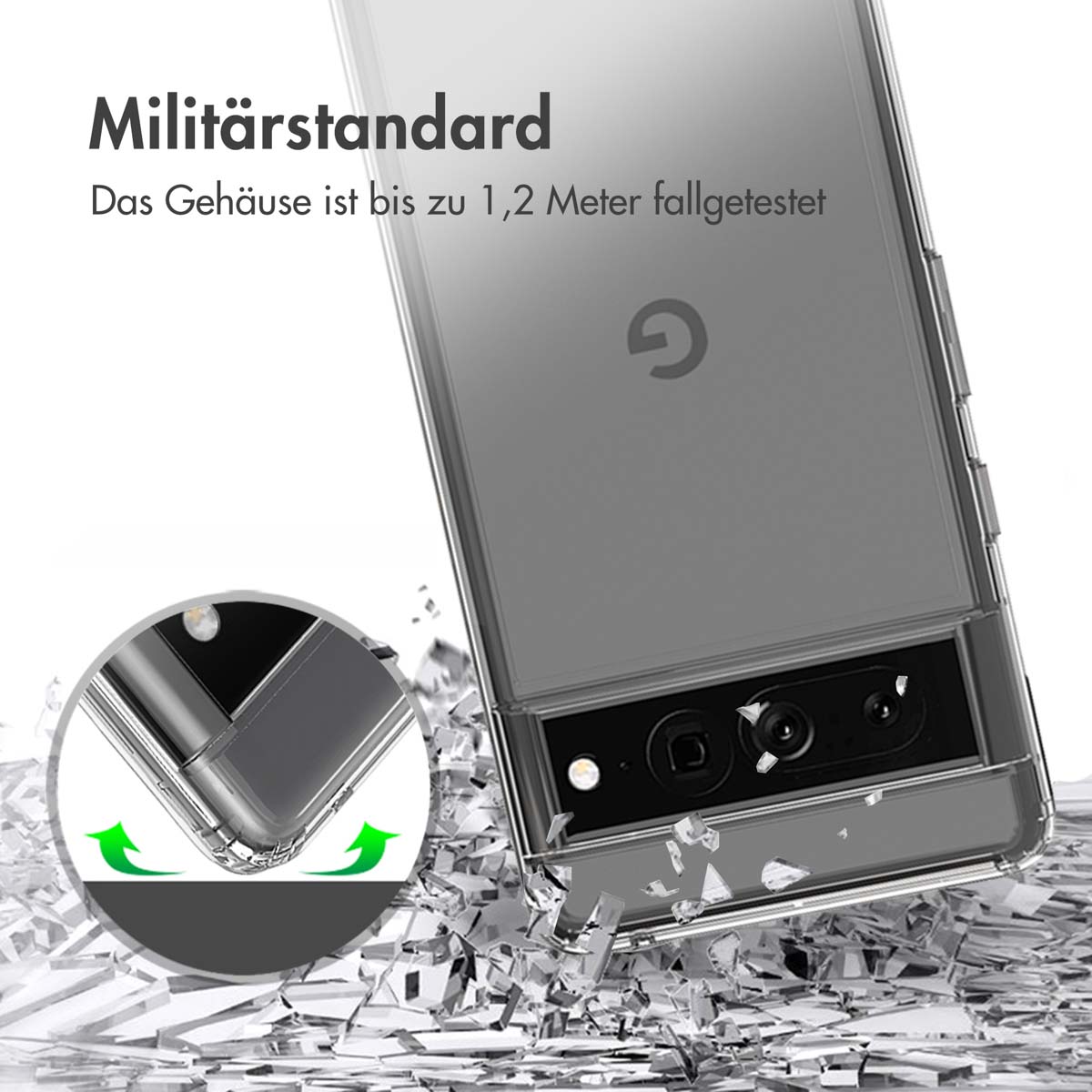 Accezz Xtreme Impact Backcover Google Pixel 7 Pro - Transparant - Afbeelding 6