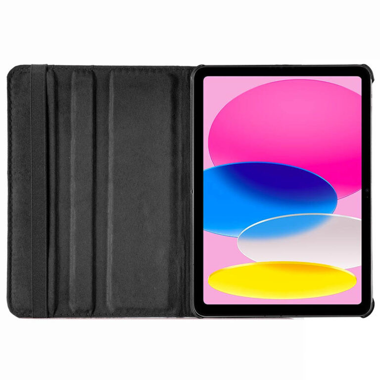 Accezz 360° draaibare Bookcase Apple iPad 11 (2025) 11 inch / iPad 10 (2022) 10.9 inch - Zwart - Afbeelding 4