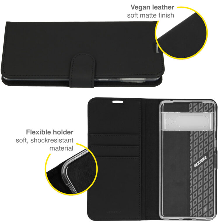 Accezz Wallet Softcase Bookcase Google Pixel 7 Pro - Zwart - Afbeelding 6