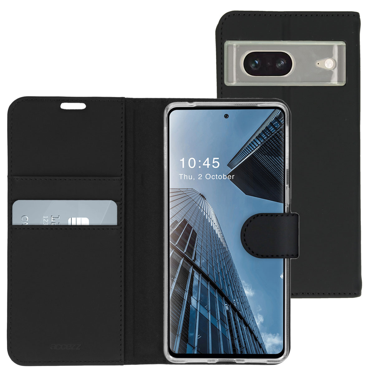 Accezz Wallet Softcase Bookcase Google Pixel 7 Pro – Zwart