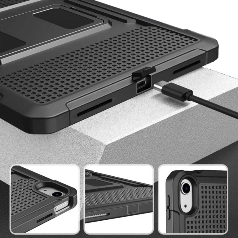 Accezz Rugged Back Case Apple iPad 11 (2025) 11 inch / iPad 10 (2022) 10.9 inch - Zwart - Afbeelding 8