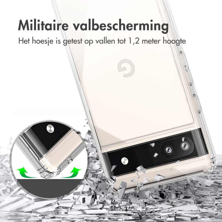 Accezz Xtreme Impact Backcover Google Pixel 6a - Transparant - Afbeelding 7
