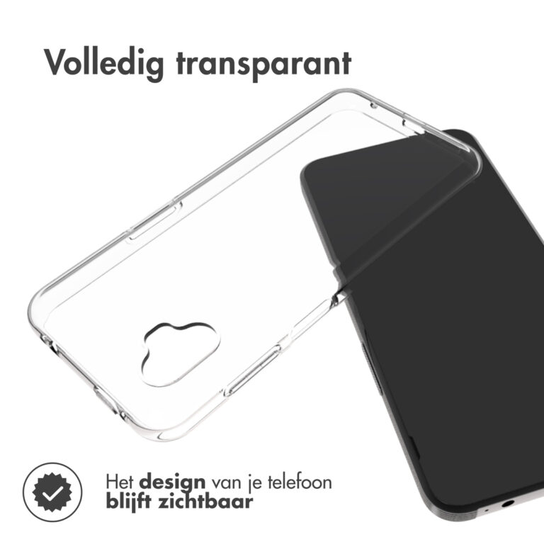 Accezz Clear Backcover Samsung Galaxy Xcover 6 Pro - Transparant - Afbeelding 4