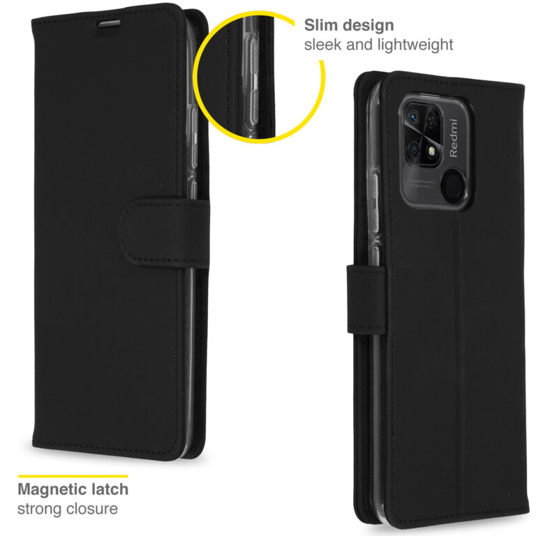 Accezz Wallet Softcase Bookcase Xiaomi Redmi 10C - Zwart - Afbeelding 3