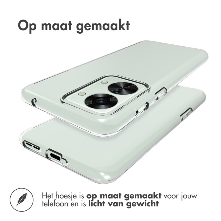 Accezz Clear Backcover OnePlus Nord 2T - Transparant - Afbeelding 2