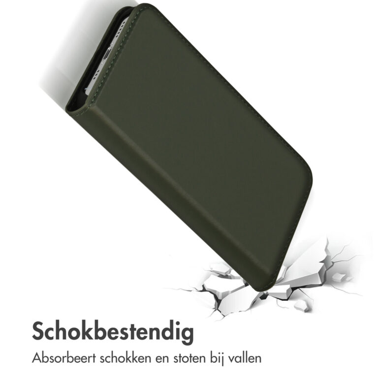 Accezz Premium Leather Slim Bookcase Apple iPhone 14 Pro - Groen - Afbeelding 7