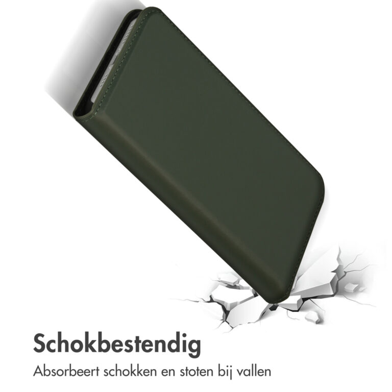 Accezz Premium Leather Slim Bookcase Apple iPhone 14 Plus - Groen - Afbeelding 8