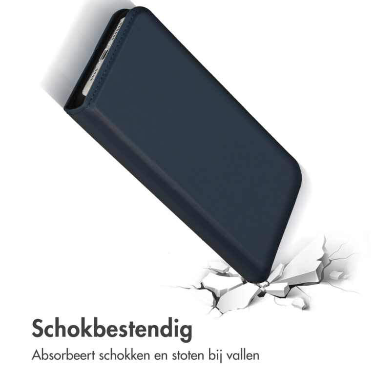 Accezz Premium Leather Slim Bookcase Apple iPhone 14 Pro Max - Donkerblauw - Afbeelding 7