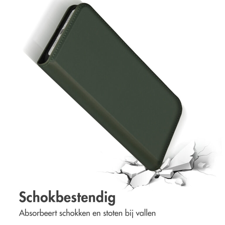 Accezz Premium Leather Slim Bookcase Apple iPhone 14 Pro Max - Groen - Afbeelding 7