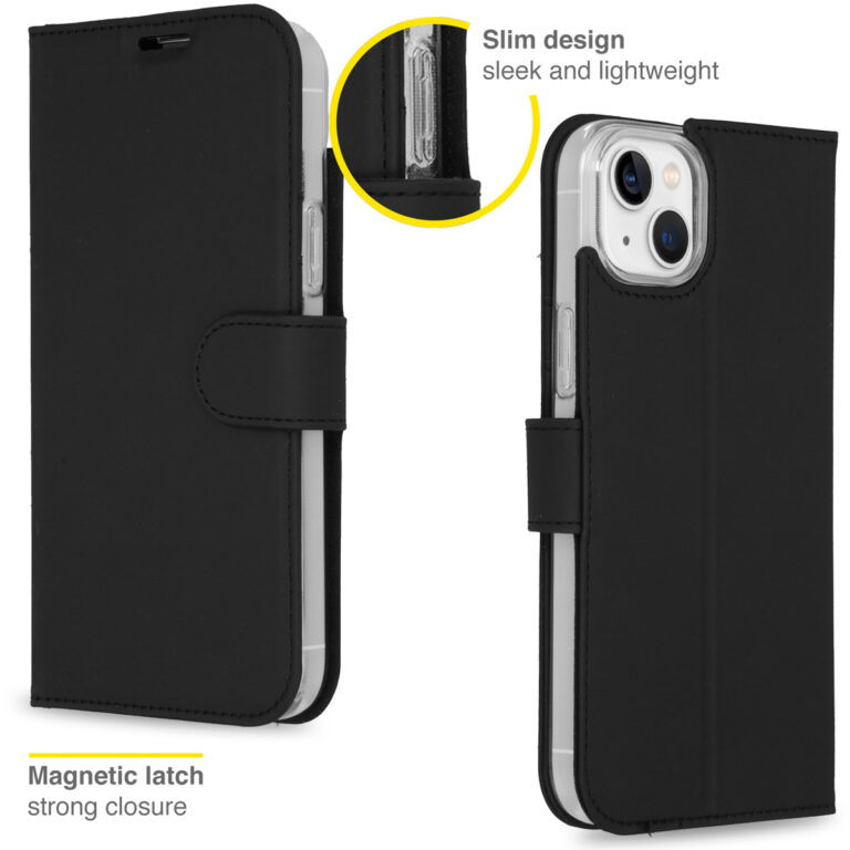 Accezz Wallet Softcase Bookcase Apple iPhone 14 Plus - Zwart - Afbeelding 3