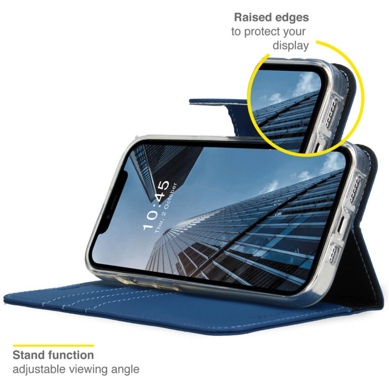 Accezz Wallet Softcase Bookcase Apple iPhone 14 Plus - Donkerblauw - Afbeelding 4