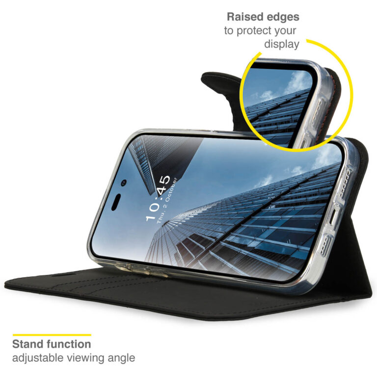 Accezz Wallet Softcase Bookcase Apple iPhone 14 Pro Max - Zwart - Afbeelding 4