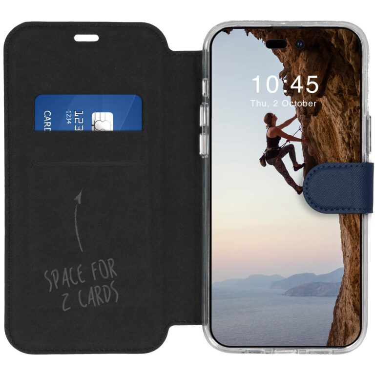 Accezz Xtreme Wallet Bookcase Apple iPhone 14 Pro Max - Donkerblauw - Afbeelding 8