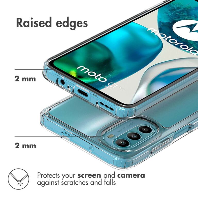 Accezz Xtreme Impact Backcover Motorola Moto G52 / G82 - Transparant - Afbeelding 5
