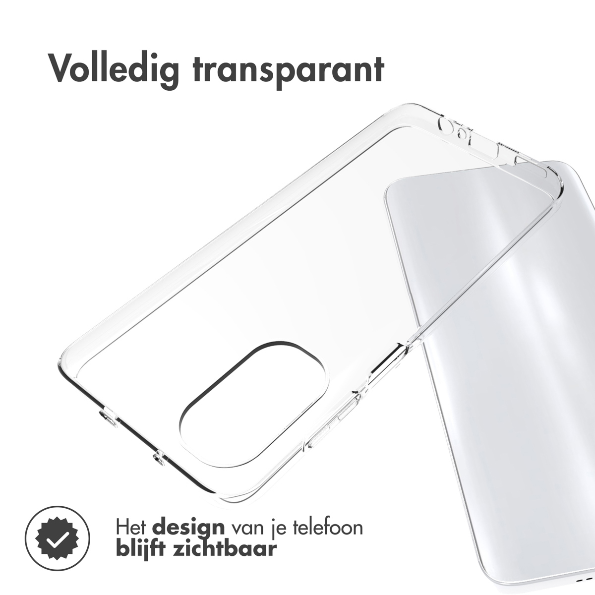 Accezz Clear Backcover Motorola Moto G52 / G82 - Transparant - Afbeelding 4