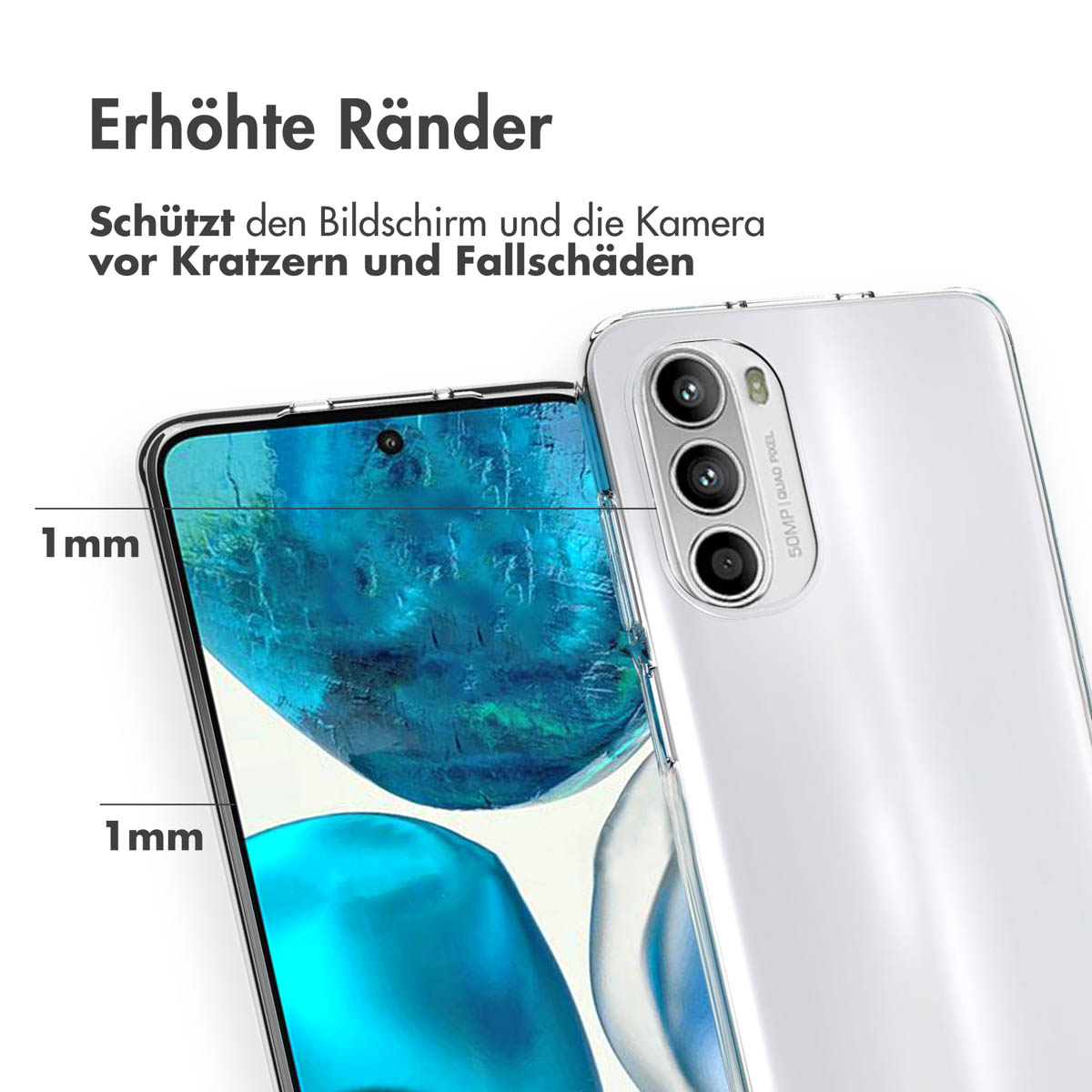 Accezz Clear Backcover Motorola Moto G52 / G82 - Transparant - Afbeelding 5