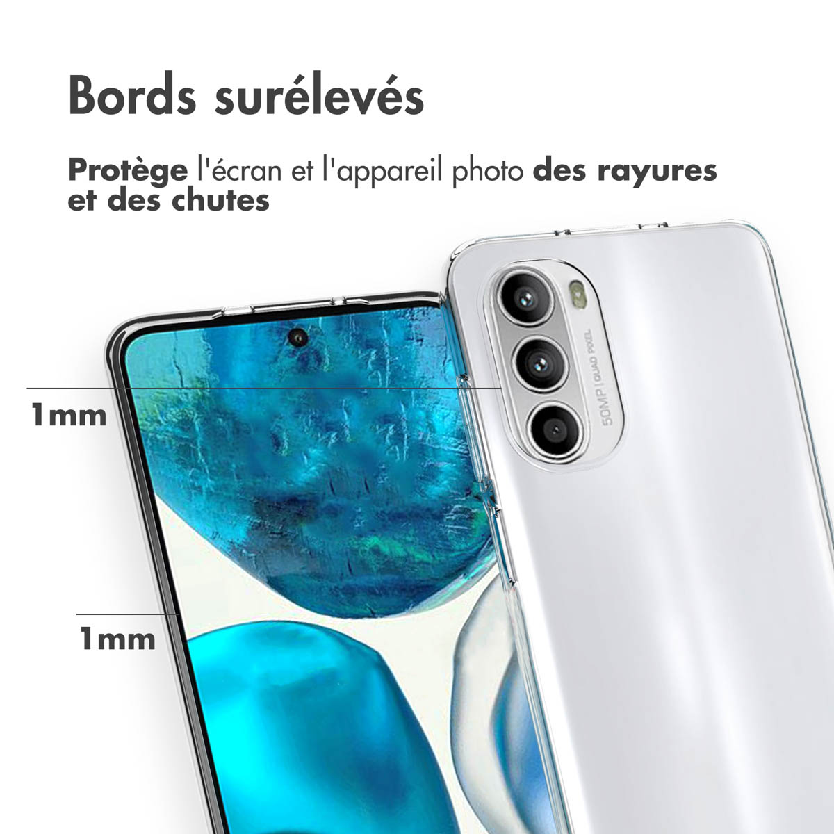 Accezz Clear Backcover Motorola Moto G52 / G82 - Transparant - Afbeelding 6