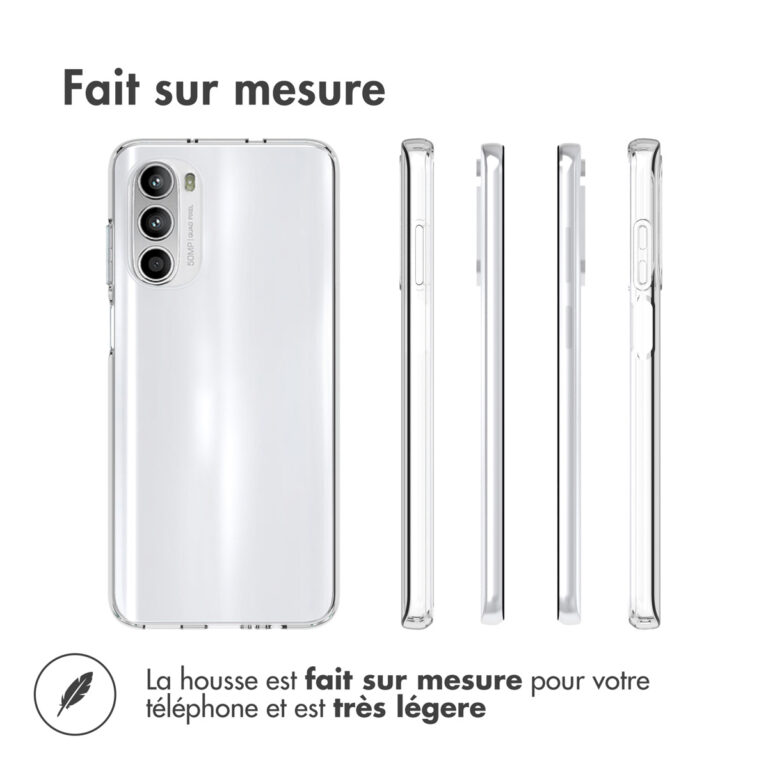 Accezz Clear Backcover Motorola Moto G52 / G82 - Transparant - Afbeelding 5