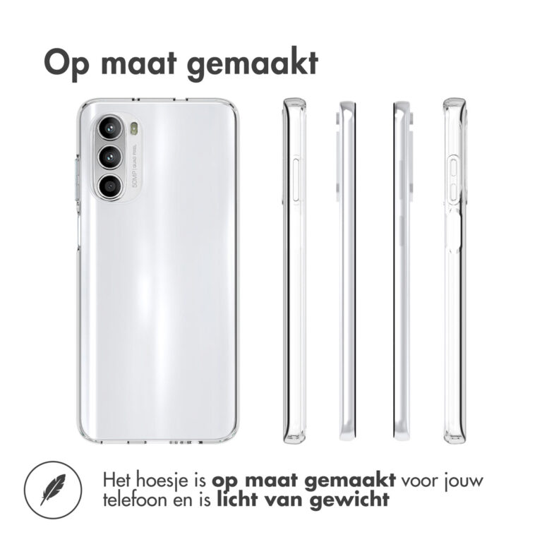 Accezz Clear Backcover Motorola Moto G52 / G82 - Transparant - Afbeelding 2