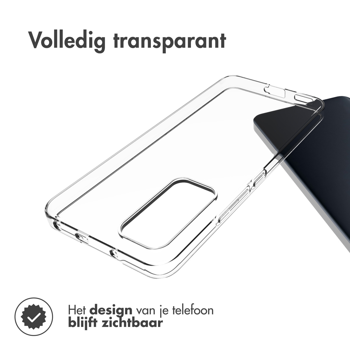 Accezz Clear Backcover Xiaomi 12 Lite - Transparant - Afbeelding 4