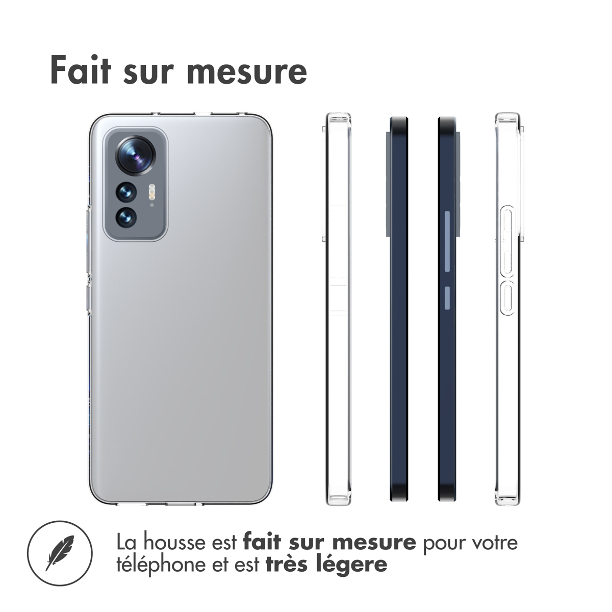 Accezz Clear Backcover Xiaomi 12 Lite - Transparant - Afbeelding 9