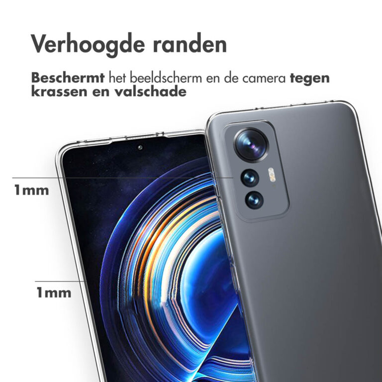 Accezz Clear Backcover Xiaomi 12 Lite - Transparant - Afbeelding 3