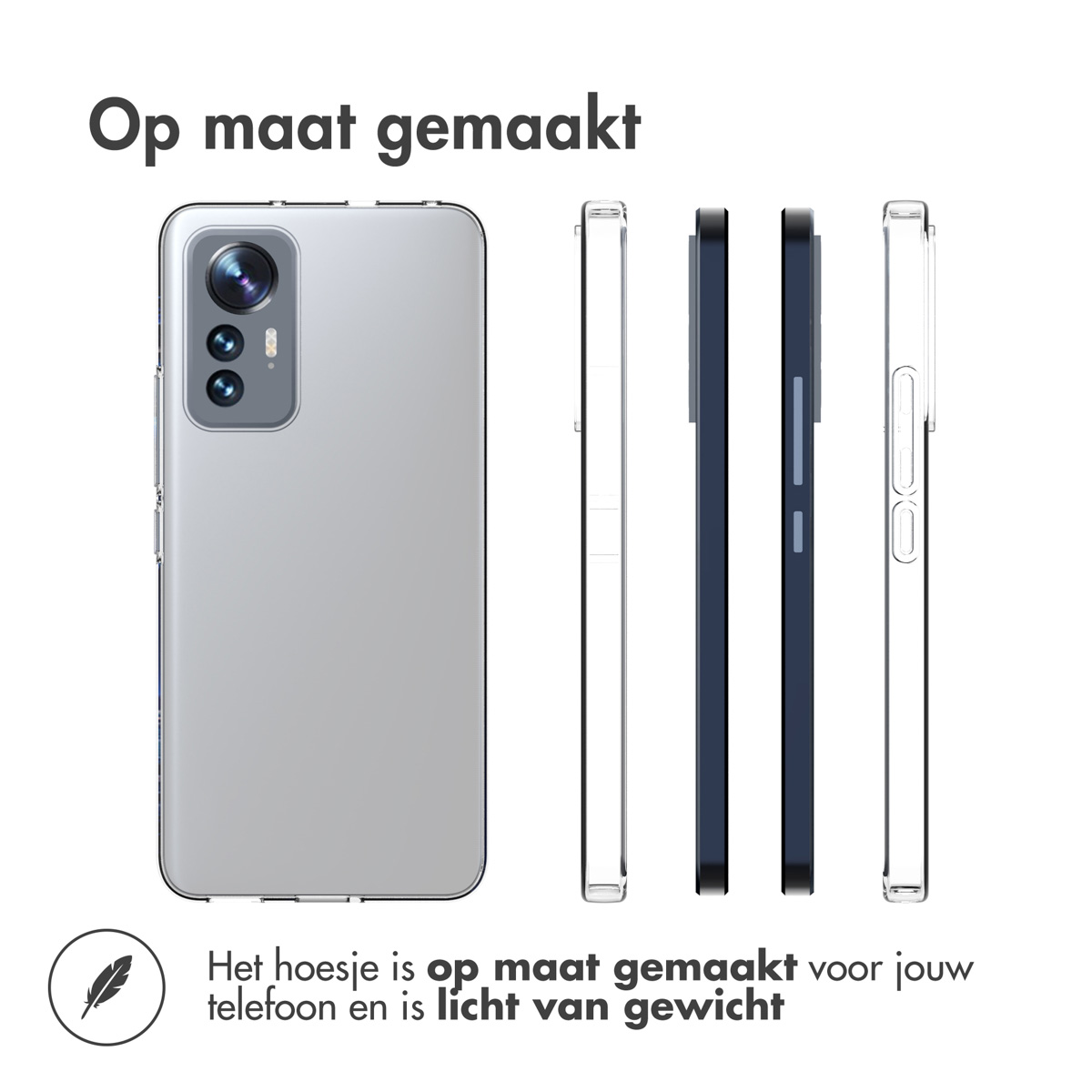 Accezz Clear Backcover Xiaomi 12 Lite - Transparant - Afbeelding 10