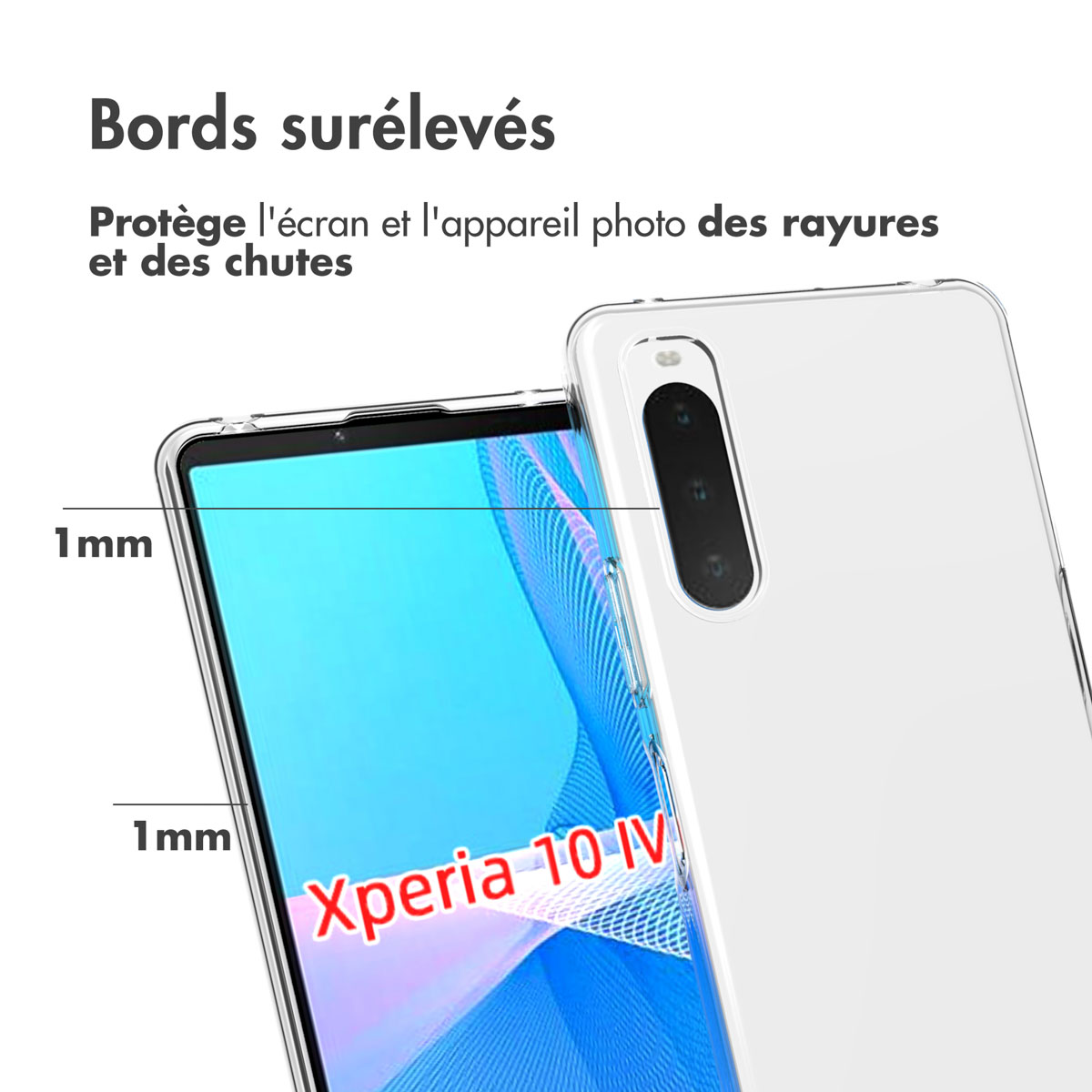Accezz Clear Backcover Sony Xperia 10 IV - Transparant - Afbeelding 6