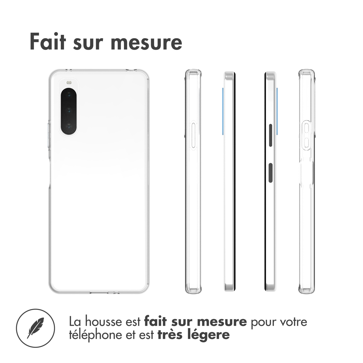 Accezz Clear Backcover Sony Xperia 10 IV - Transparant - Afbeelding 9