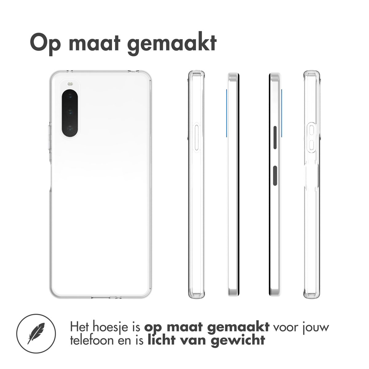 Accezz Clear Backcover Sony Xperia 10 IV - Transparant - Afbeelding 10