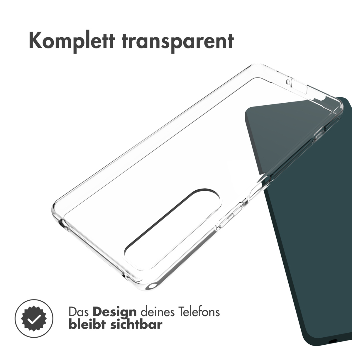 Accezz Clear Backcover Sony Xperia 1 IV - Transparant - Afbeelding 2