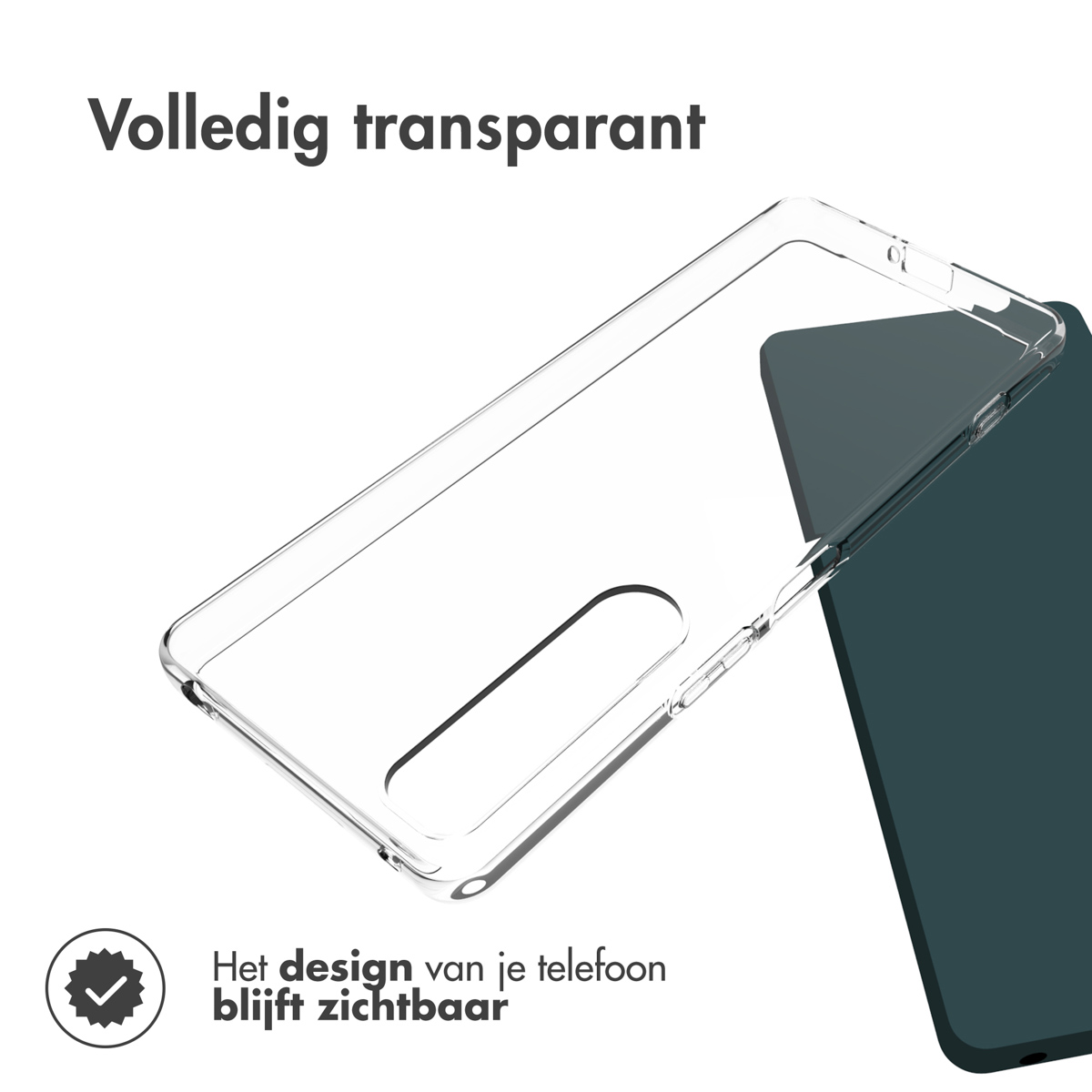 Accezz Clear Backcover Sony Xperia 1 IV - Transparant - Afbeelding 4