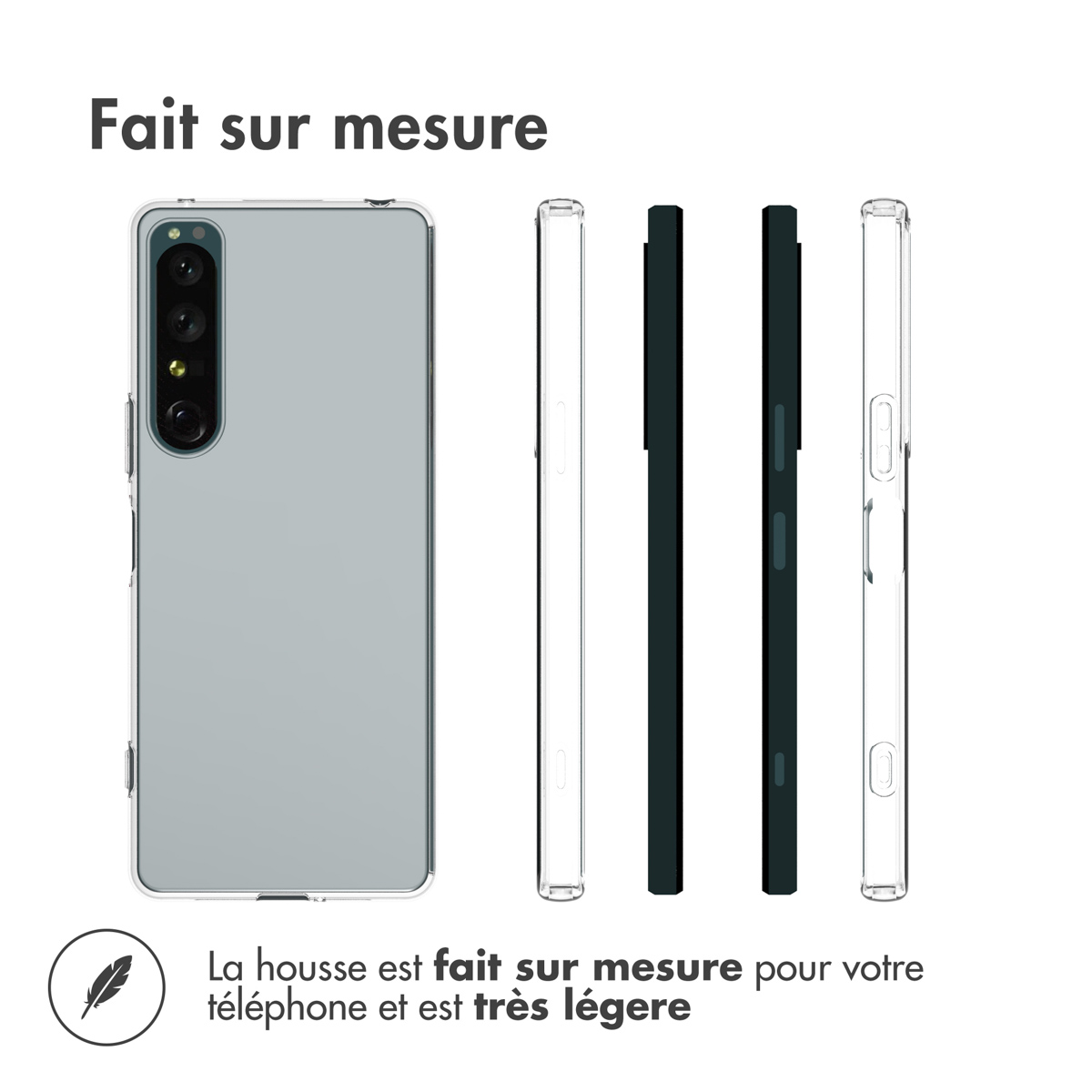 Accezz Clear Backcover Sony Xperia 1 IV - Transparant - Afbeelding 9