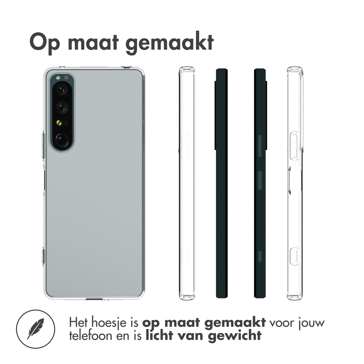 Accezz Clear Backcover Sony Xperia 1 IV - Transparant - Afbeelding 10