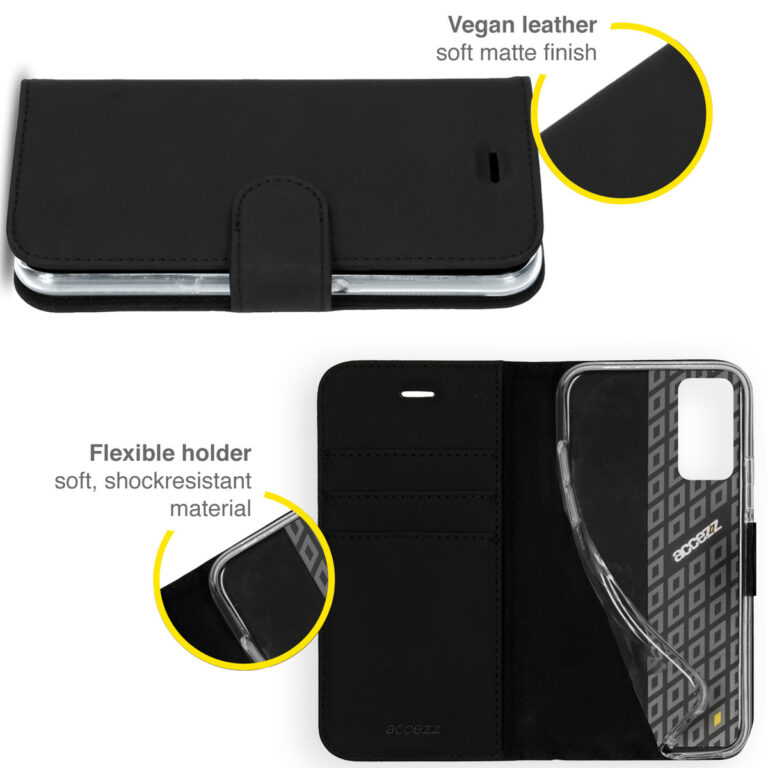 Accezz Wallet Softcase Bookcase Oppo Reno8 Lite - Zwart - Afbeelding 2
