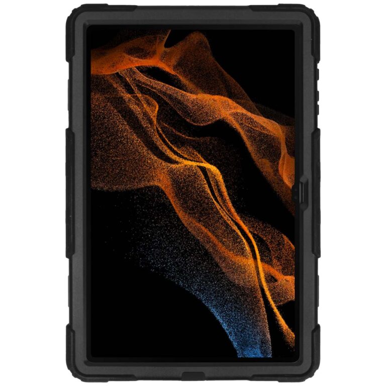 Extreme Backcover met strap Samsung Galaxy Tab S8 Ultra - Zwart - Afbeelding 5