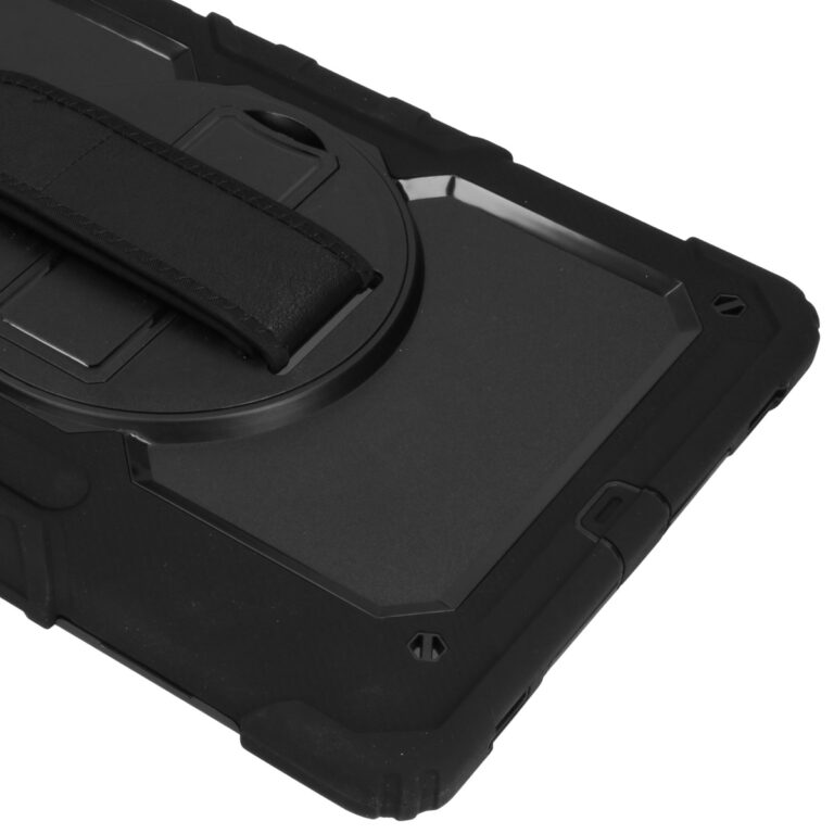 Extreme Backcover met strap Samsung Galaxy Tab S8 Ultra - Zwart - Afbeelding 4