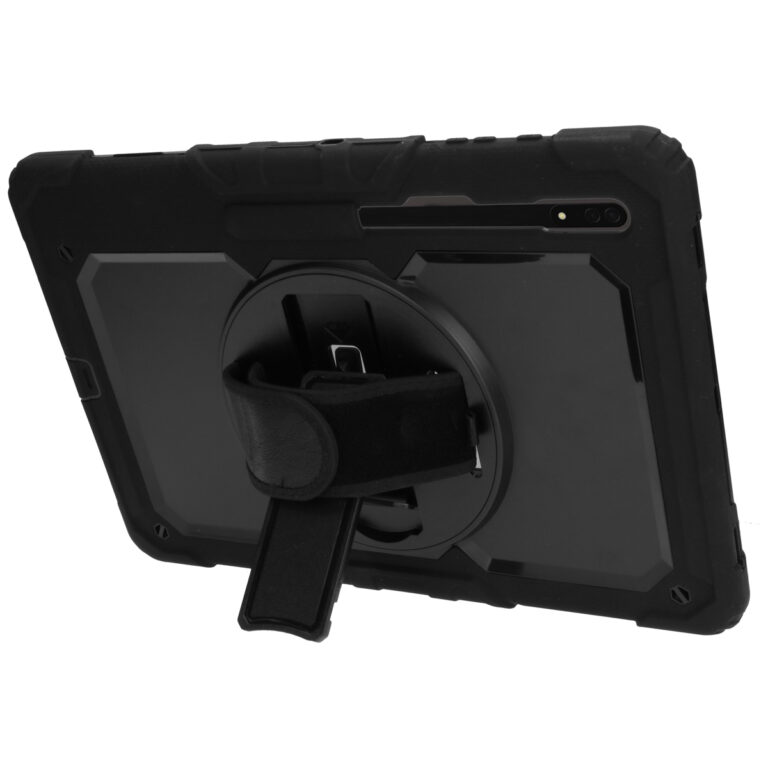 Extreme Backcover met strap Samsung Galaxy Tab S8 Ultra - Zwart - Afbeelding 2