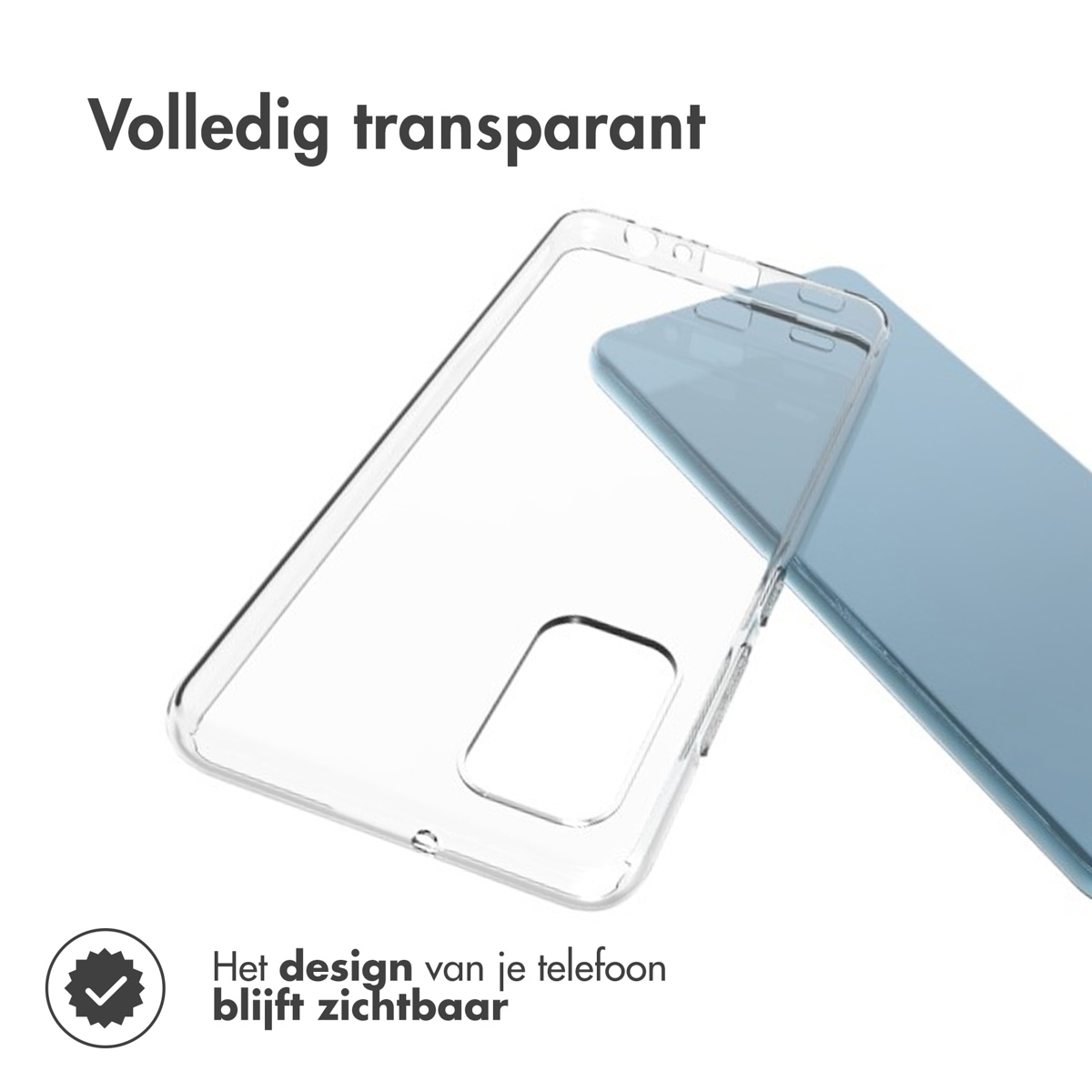 Accezz Clear Backcover Samsung Galaxy A32 (4G) - Transparant - Afbeelding 4