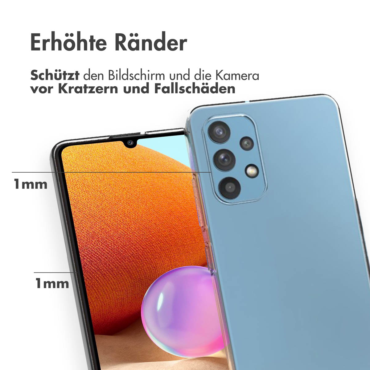 Accezz Clear Backcover Samsung Galaxy A32 (4G) - Transparant - Afbeelding 5