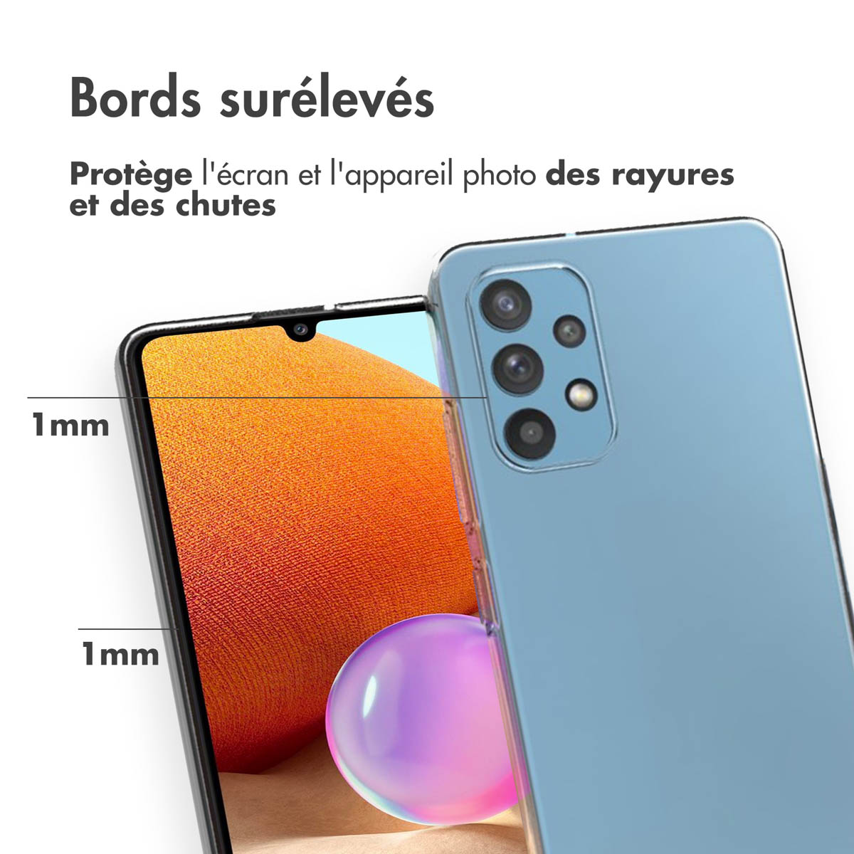 Accezz Clear Backcover Samsung Galaxy A32 (4G) - Transparant - Afbeelding 6