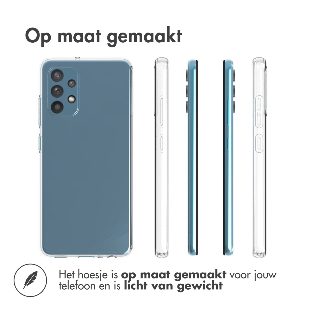 Accezz Clear Backcover Samsung Galaxy A32 (4G) - Transparant - Afbeelding 10