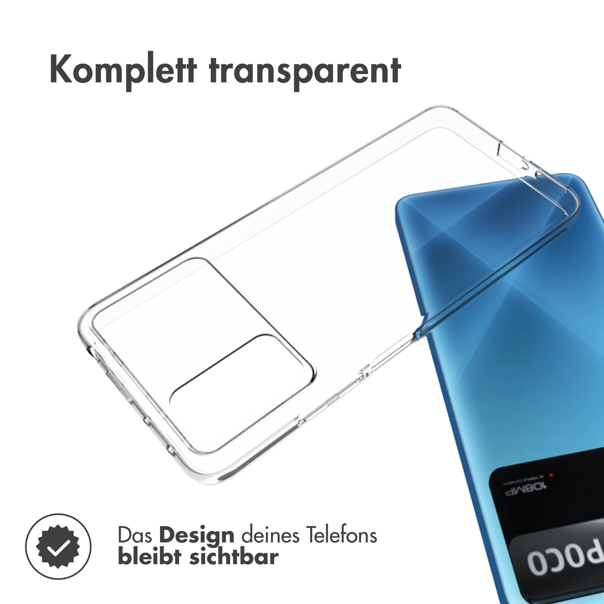Accezz Clear Backcover Xiaomi Poco X4 Pro 5G - Transparant - Afbeelding 2